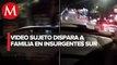 Familia graba cuando automovilista les dispara en avenida Insurgentes en CdMx