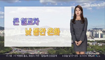 [날씨] 오늘 한낮 온화…주 후반 다시 추위