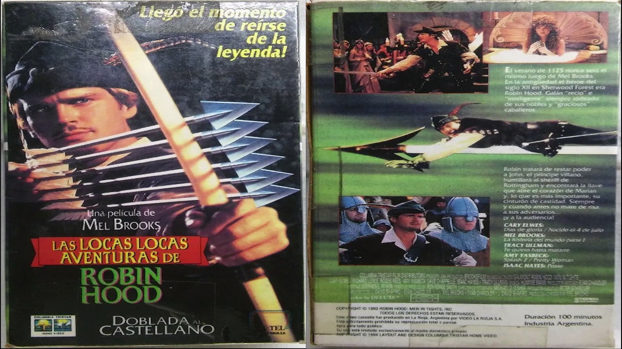 Robin Hood Men in Tights 1993 Latino Doblaje Argentino VHS - Las Locas locas  Aventuras de Robin Hood - Vídeo Dailymotion