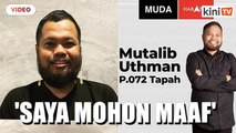 'Saya mohon maaf umum jadi calon di Tapah' - Pengerusi Muda Perak