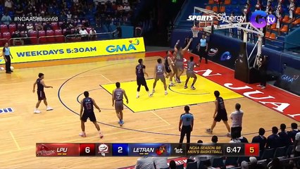 NCAA Season 98 | Best Player: Louie Sangalang (Letran vs LPU) | Men's Basketball Tournament Round 2