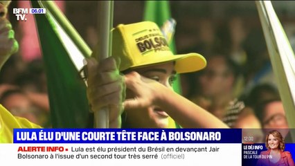 Présidentielle au Brésil: des milliers de personnes célèbrent la victoire de Lula, qui remporte l'élection avec 50,9% des voix