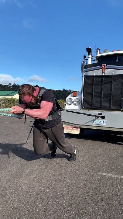 Strongman truck pull