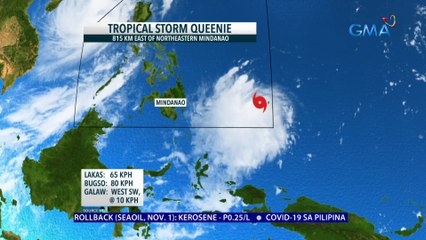 Bagyong Queenie, lumakas bilang tropical storm matapos itong pumasok sa PHL Area of Responsibility | 24 Oras News Alert