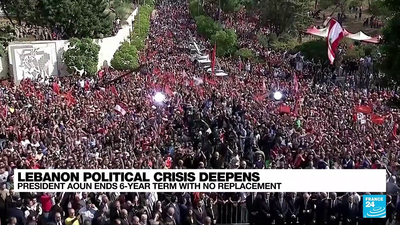 Lebanon president leaves with no replacement, crisis deepens