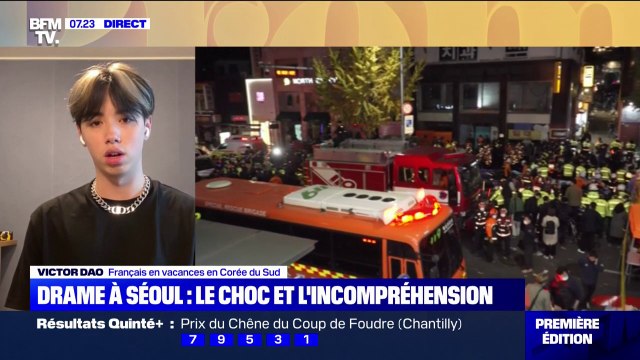 L'ambiance est très lourde : un touriste français à Séoul témoigne après la bousculade meurtrière