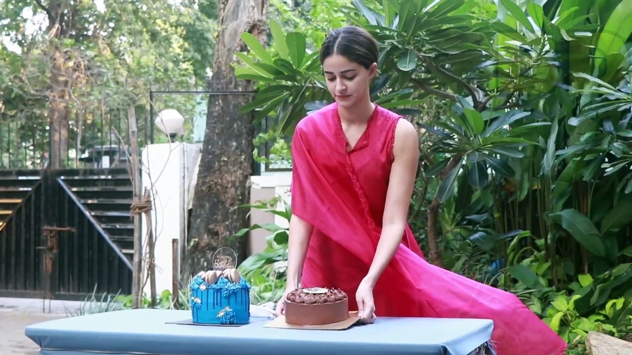 Ananya Panday Birthday Celebration With Media  At Her Residence In Bandra
