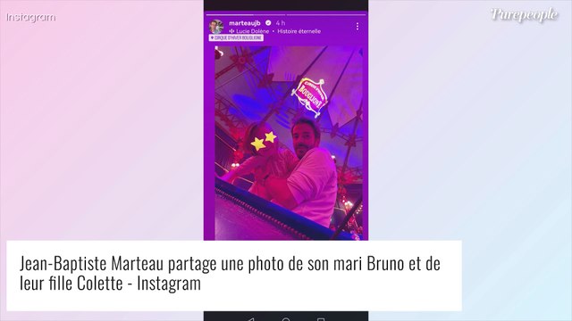 Jean-Baptiste Marteau : Rare photo de son mari Bruno pour une grande première avec leur fille Colette