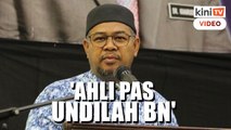 'Kena undi BN' - Khairuddin seru ahli PAS undi BN, bukan PN
