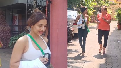 Malaika Arora Yoga Studio के बाहर हुईं Spot,Friend से बात करते हुए Fan के चिल्लाने पर भी नहीं रुकीं!