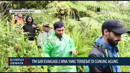 Tim Sar Evakuasi 2 WNA Tersesat Di Gunung Agung