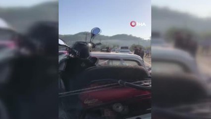 10 yaşındaki Enes'e kamyonetin çarpma anı güvenlik kamerasına yansıdı