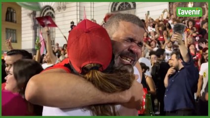 Les partisans de Lula célèbrent sa victoire électorale