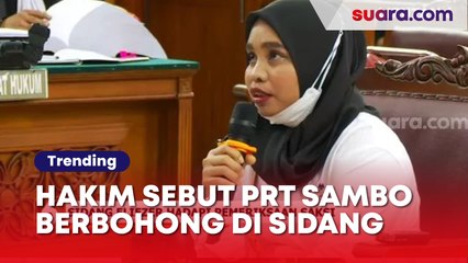 Hakim Berkali-kali Sebut PRT Ferdy Sambo Berbohong di Sidang Bharada E: Anda Sudah Disumpah Loh!