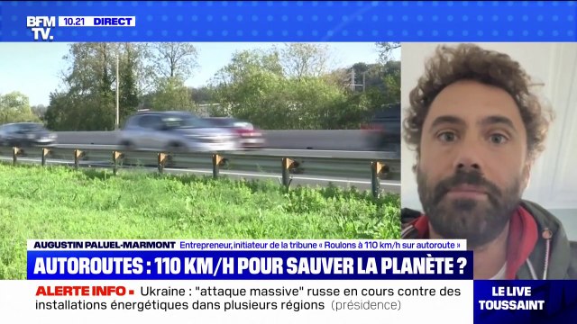 Mon trajet est plus zen : l'initiateur de la pétition Roulons à 110 km/h sur l'autoroute s'explique sur BFMTV