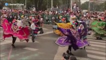 Así celebraron miles de personas el espectacular Desfile de los Muertos en Ciudad de México