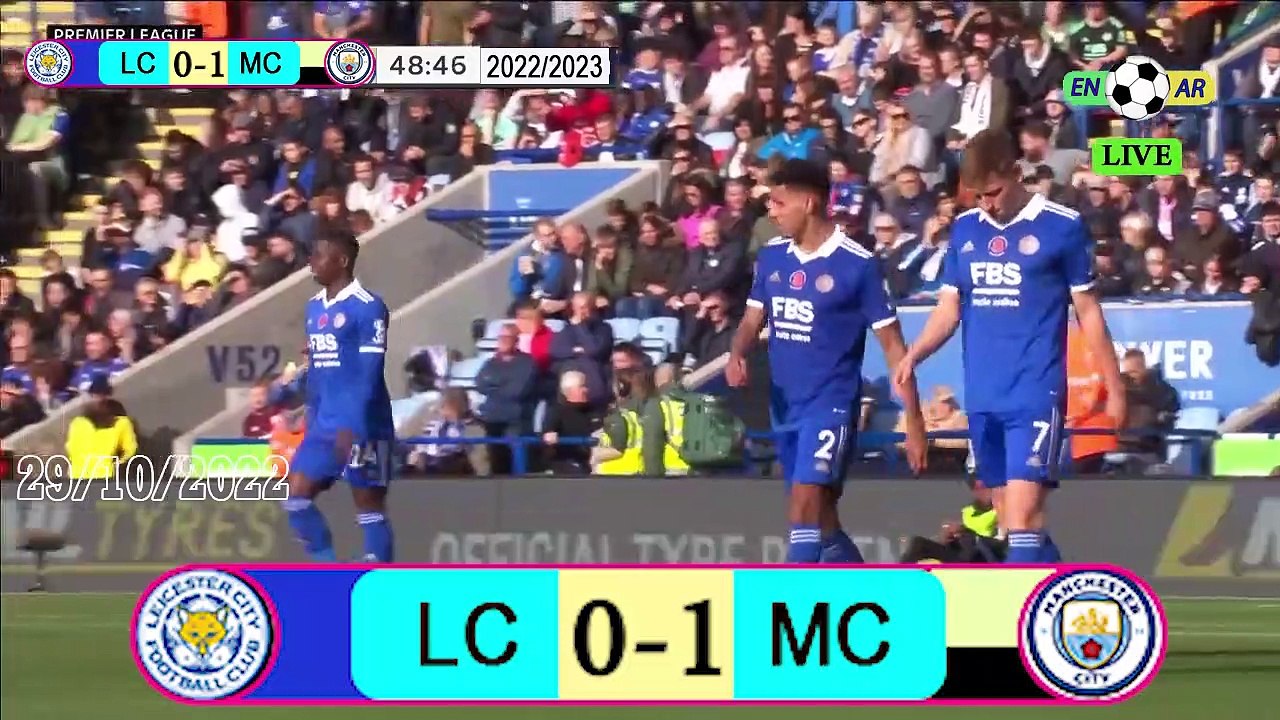 Leicester 0-1 ManCity  /  مان سيتي1- 0 ليسترسيتي  / English Premier League 2022 / 2023  الدوري الإنجليزي الممتاز