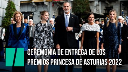 Ceremonia de entrega de los Premios Princesa de Asturias 2022