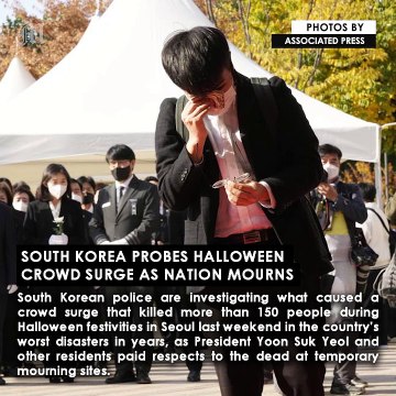 South Korea probes Halloween crowd surge as nation mourns