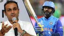 Dinesh Karthik గురించి వివాదాస్పద వ్యాఖ్యలు చేసిన సెహ్వాగ్ *Cricket | Telugu OneIndia