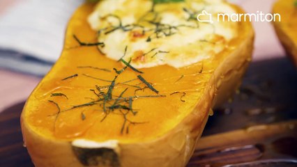 Préparez une délicieuse courge butternut farcie, que c'est bon !