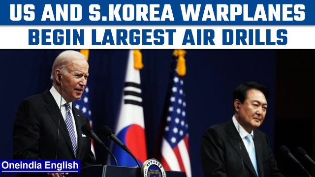 South Korea, US warplanes begin largest ever air drills amid tensions with N. Korea | Oneindia news