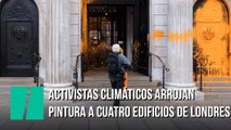 Activistas climáticos arrojan pintura a cuatro edificios de Londres: la sede del MI5 o el Banco de Inglaterra
