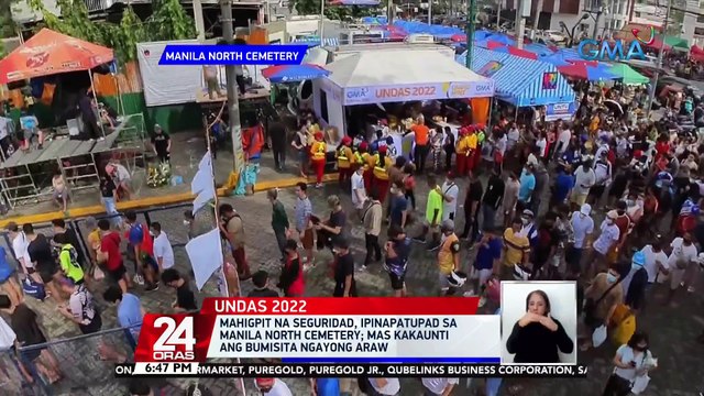Ilang pamilya, bumisita na sa kanilang mga yumaong kaanak sa Manila North Cemetery; ilang kilalang personalidad na nakalibing doon, binisita ng kanilang mga taga-hanga | 24 Oras