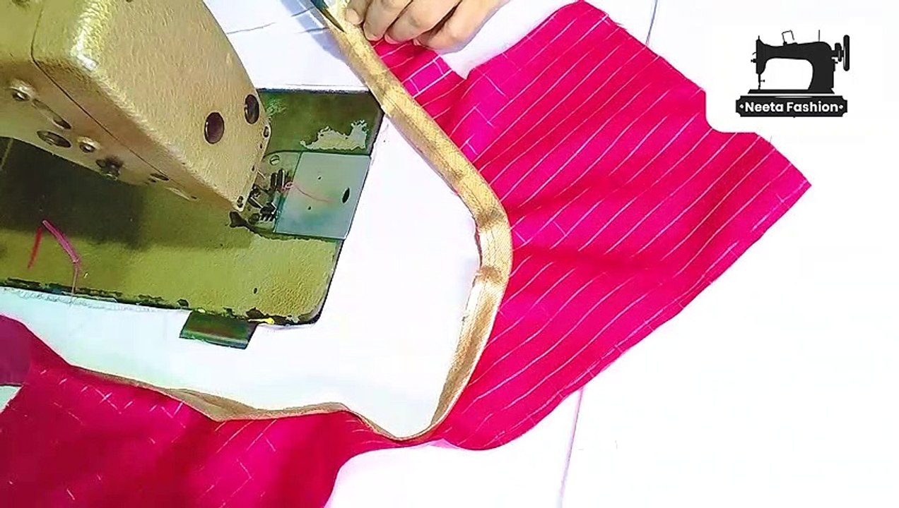 New Model Paan Gala Patch Work Blouse Designs| #NeetaFashion |#blousedesign #borderblouse