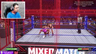 Ronda Rousey vs Charlotte Flair Fight Hell In A Cell Match WWE2K22 SEASON 1 EPISODE 5