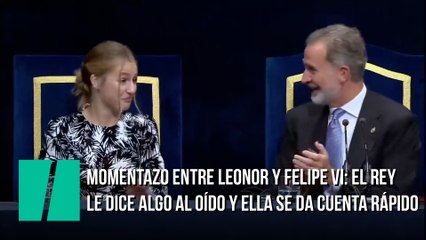 Momentazo entre Leonor y Felipe VI: el rey le dice algo al oído y ella se da cuenta rápido