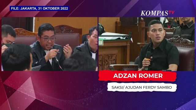 Saksi Adzan Romer Mengaku Sempat Todongkan Senjata ke Ferdy Sambo Usai Yosua Dibunuh