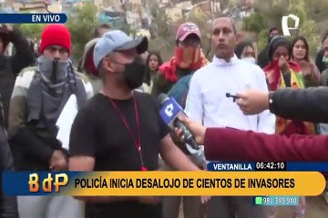 Tomaron extensa área en cerros de Ventanilla: desalojan pacíficamente a invasores