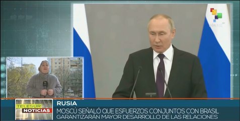 Presidente de Rusia ratifica su felicitación por victoria en Brasil de Lula da Silva