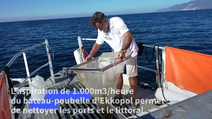 Dans la Méditerranée, un bateau dépollueur des mers