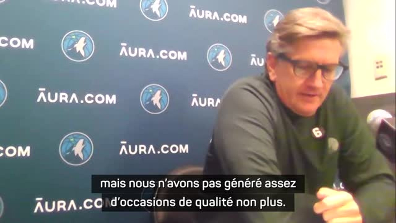 Timberwolves - Finch : "Nous avons fait du bon travail en continuant à essayer de nous battre dans le match mais..."