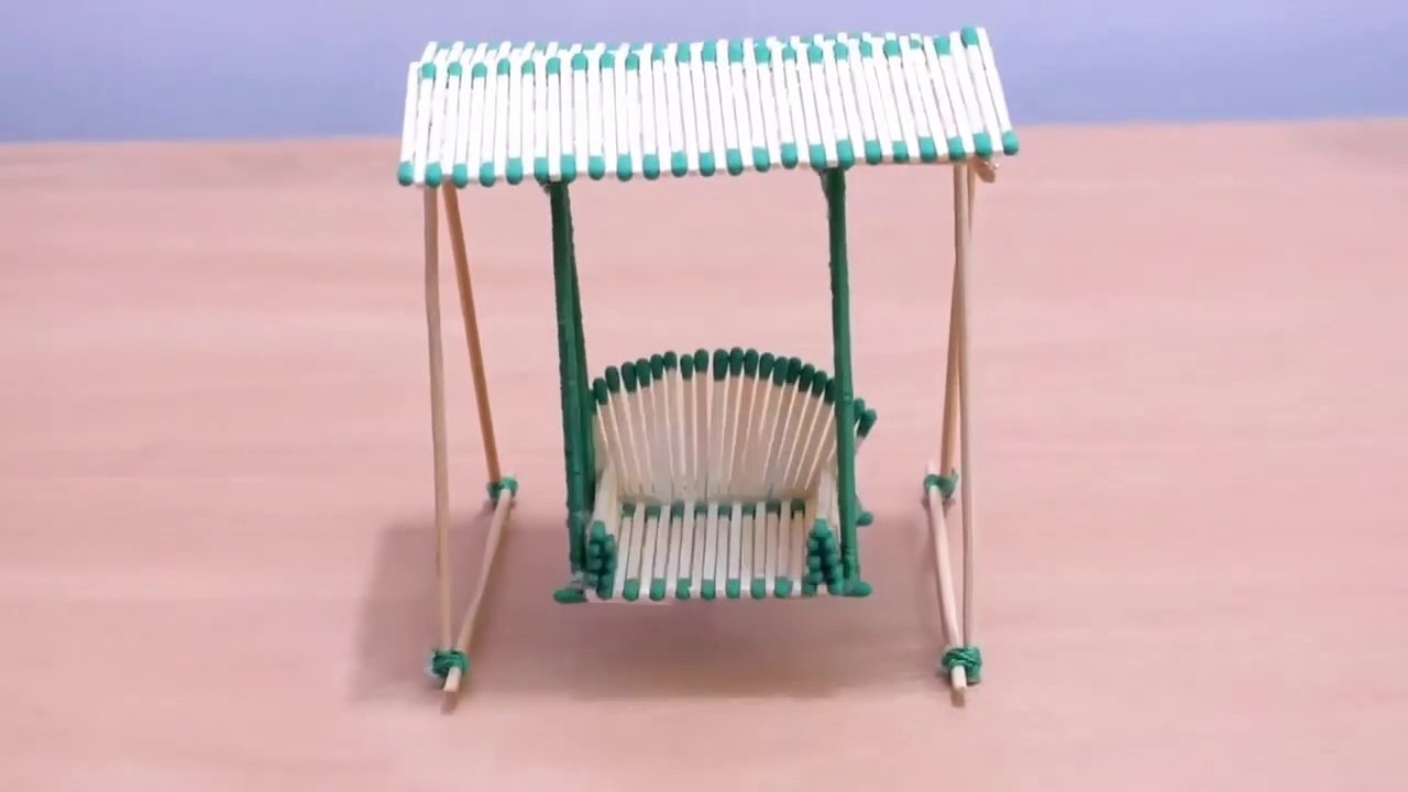 DIY incredibly lovely matchstick swing