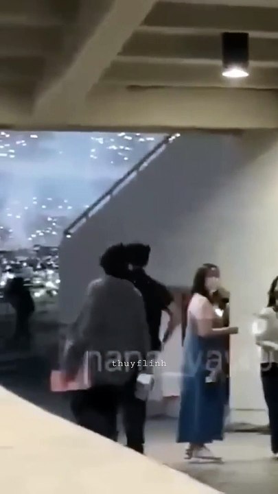 When fan girls saw fan boy Jungkook cute coming to see IU's concert