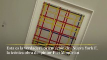 'Nueva York I', el cuadro de Mondrian que lleva 77 años del revés
