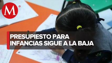 Sólo 11% del presupuesto de 2023 será destinado a la atención de menores