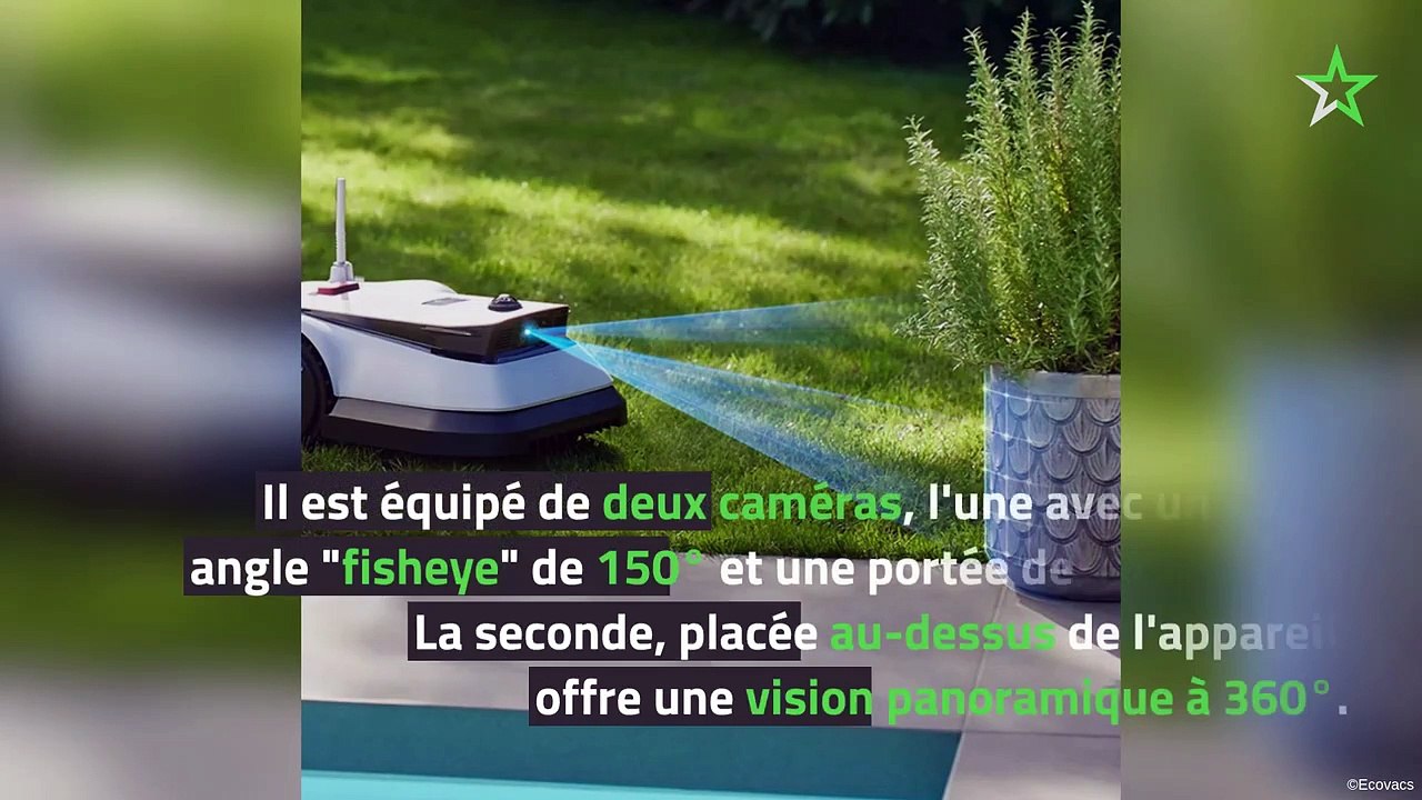 Ecovacs Goat G1 : un robot-tondeuse qui navigue sans câble guide et évite les obstacles