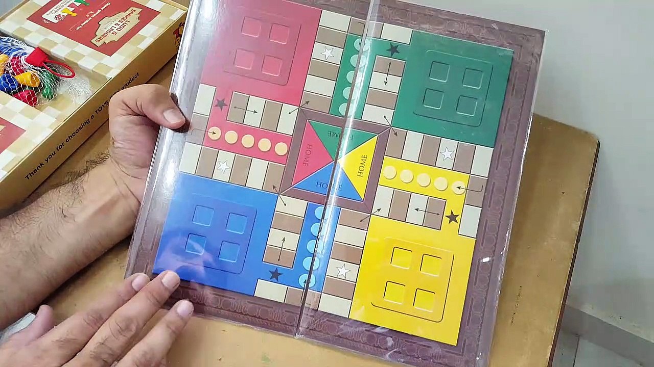 Unboxing and review of Toy Box Kids Ludo and Snakes and Ladders Premium Small Kiddys for gift