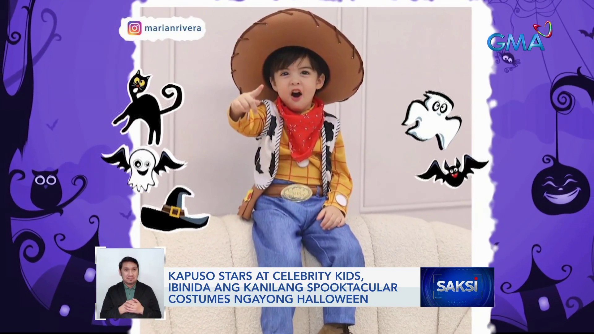 ⁣Kapuso stars at celebrity kids, ibinida ang kanilang spooktacular costumes ngayong halloween | Saksi