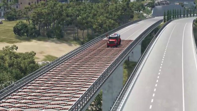 Cars vs 100 Spike Strips – BeamNG.Drive