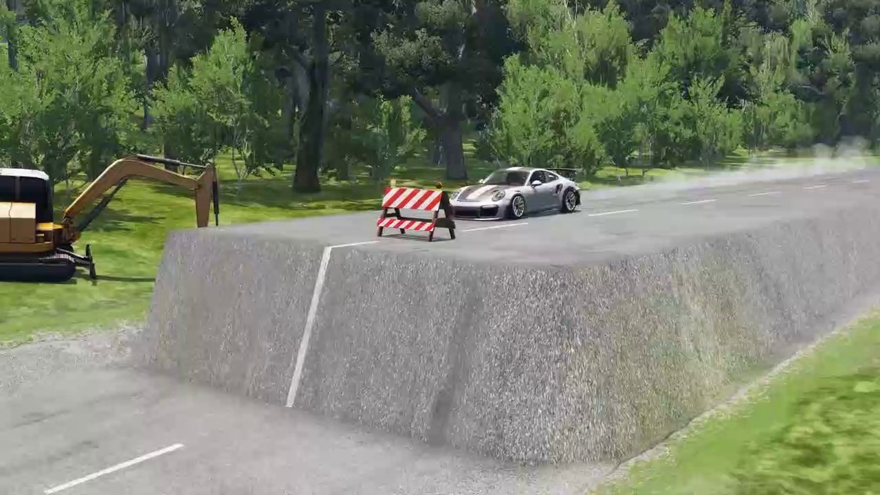 Cars vs Unfinished Road #2 – BeamNG.Drive