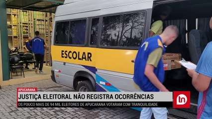 Em Apucarana, Justiça Eleitoral não registrou nenhuma ocorrência