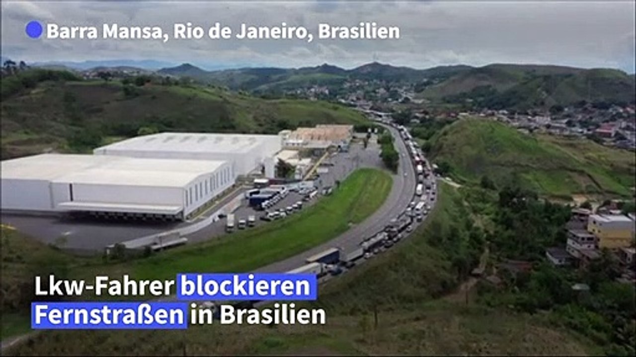 Lkw-Blockaden nach Bolsonaro-Niederlage in Brasilien