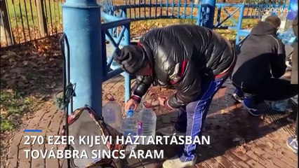 下载视频: Kétszázhetvenezer ukrán háztartásban továbbra sincs áram