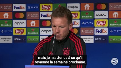 Bayern - Nagelsmann : “Je pense que la nation peut s'endormir tranquillement ce soir”