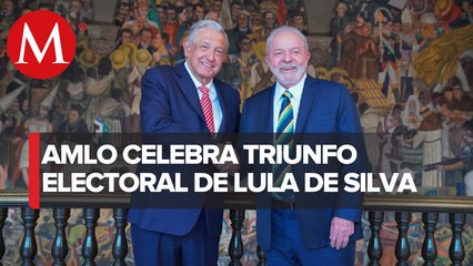 "Estoy feliz, feliz, feliz" dice AMLO por triunfo de Lula da Silva